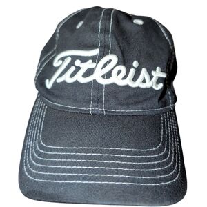 Titleist Black Cap with White Logo